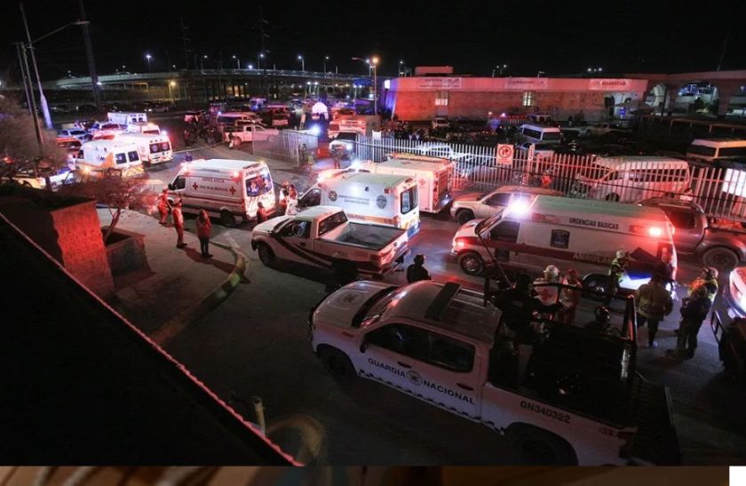 Sube a 39 los migrantes muertos en un incendio en una estación en la frontera de México