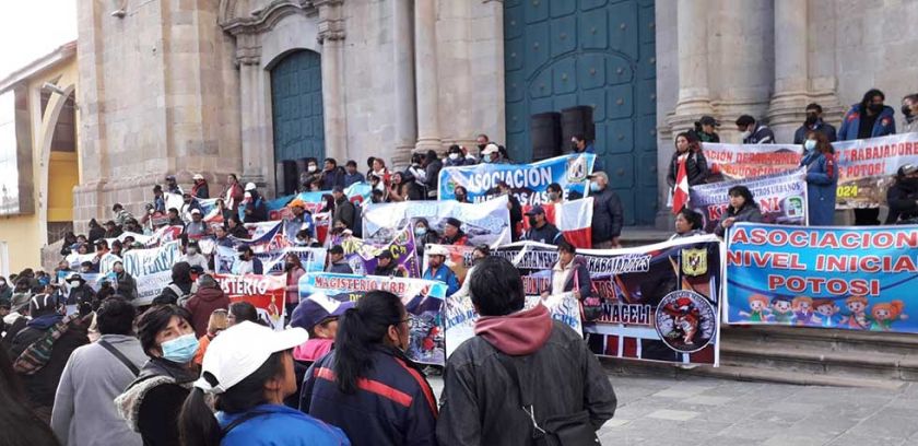 Magisterio urbano alista una nueva delegación para protestar en La Paz