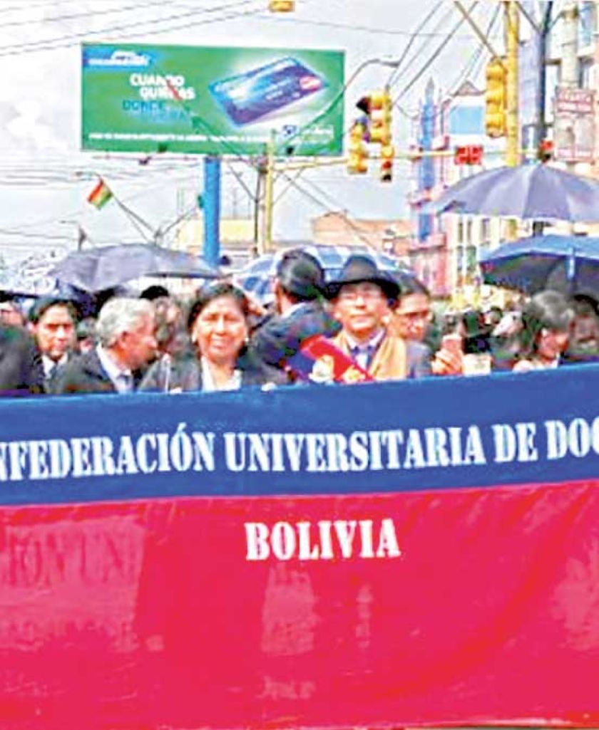 Docentes convocan a marcha nacional