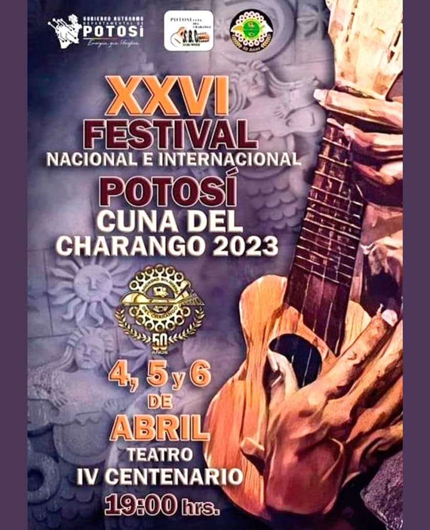 Hoy inicia el XXVI del Festival Potosí cuna del Charango