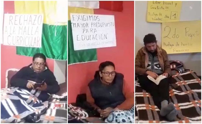 Los maestros urbanos  marchan hoy y huelga de hambre se masifica