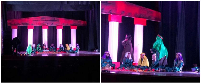 Elenco del María Auxiliadora presentó la pasión de Cristo
