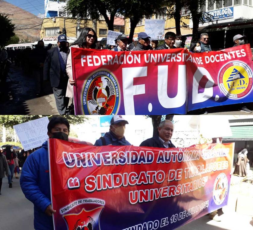 Marchan en defensa de aportes de jubilación