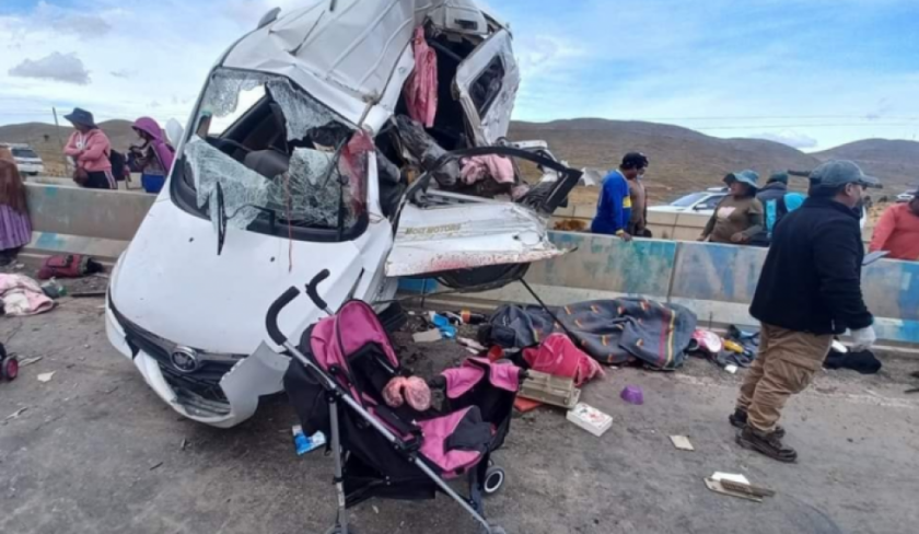 Accidente en la carretera La Paz - Oruro deja tres muertos y un herido