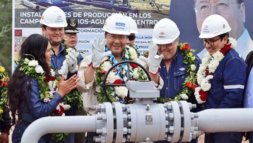 Pozo petrolero entra en producción en Tarija, que celebra su aniversario  