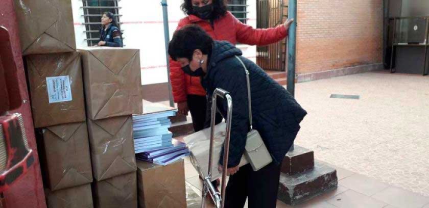 El 80% de los textos de ya llegó a escolares en el Departamento de Potosí
