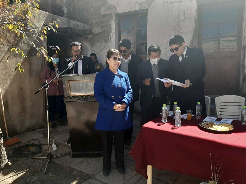 Escuela Taller Potosí  restaura la casa de Armando Alba
