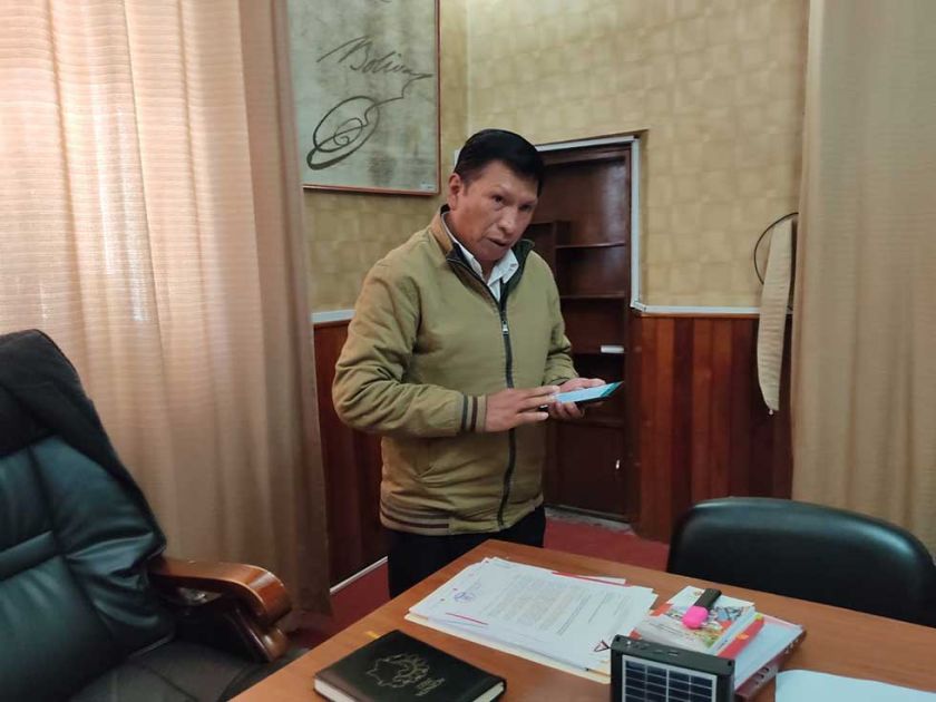 La Fiscalía procesa dos denuncias contra Llally y él ve “tinte político”
