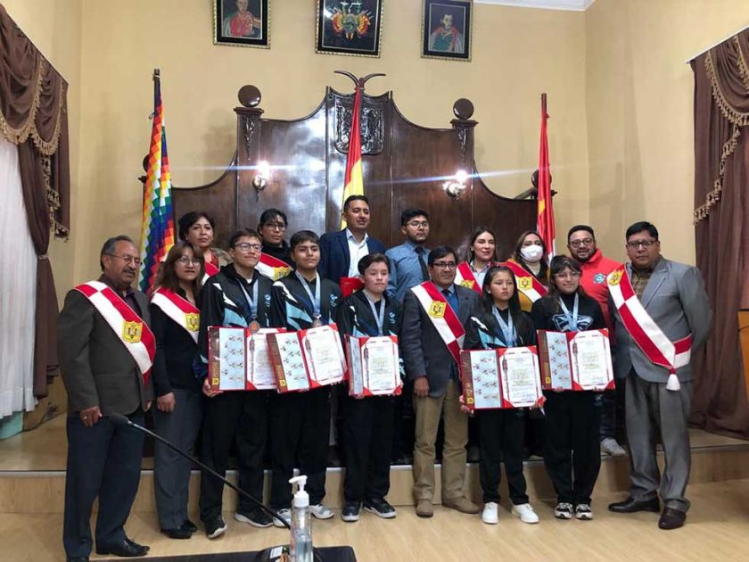 El Concejo distingue a seis medallistas que trajeron preseas para Potosí