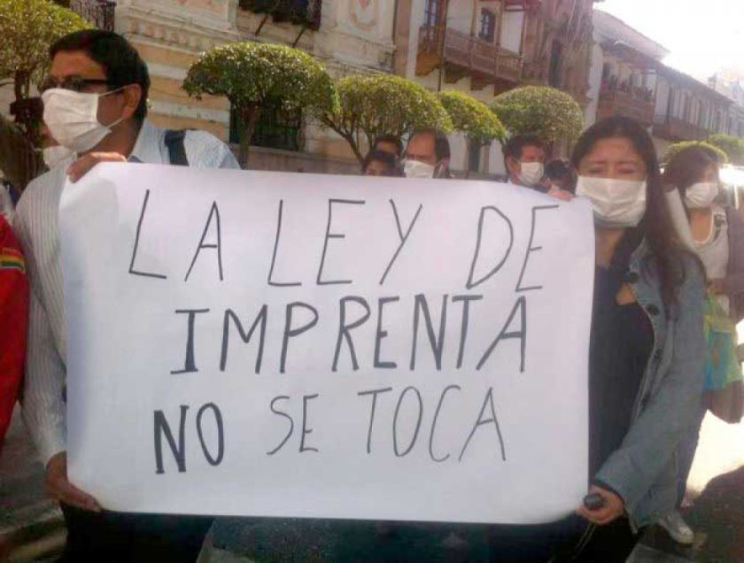 Las organizaciones de periodistas defienden la Ley de Imprenta