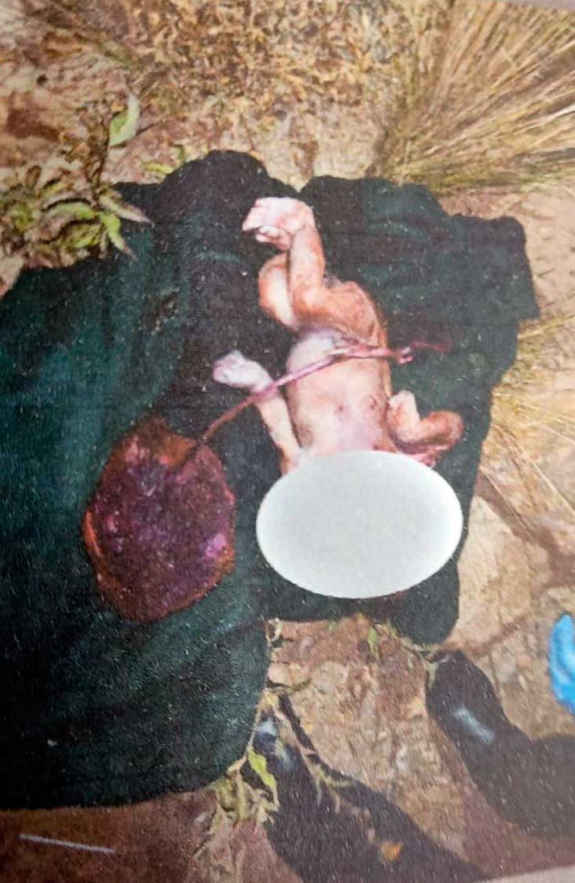 Hallan el cuerpo de recién nacido en una bolsa negra