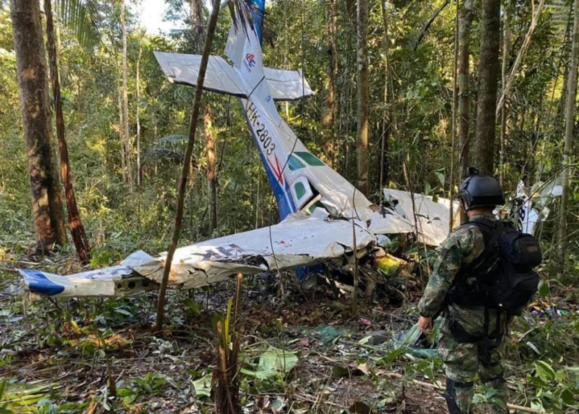 Envían 50 soldados para apoyar la búsqueda de cuatro niños desaparecidos en un accidente en Colombia