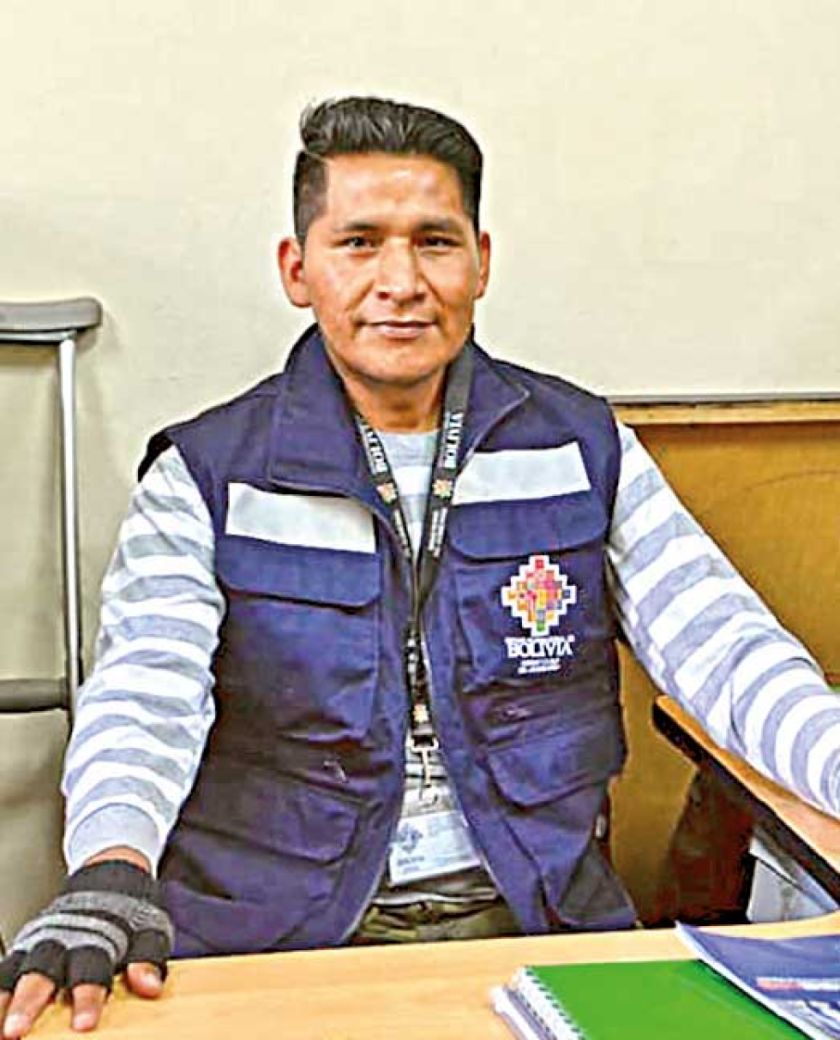 El cocalero herido trabaja en Ministerio de Gobierno