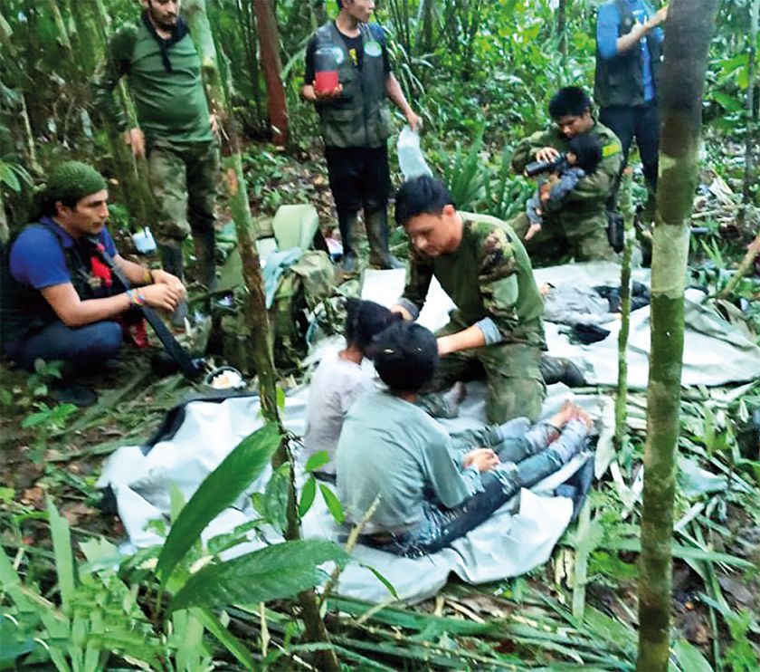 Colombia: Niños estuvieron  “bajo el cuidado de la selva”