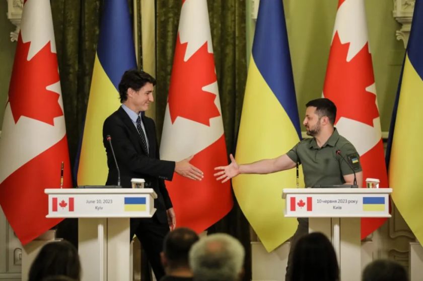 El primer ministro de Canadá ofrece a Ucrania más ayuda militar y entrenamiento a los pilotos de los F-16