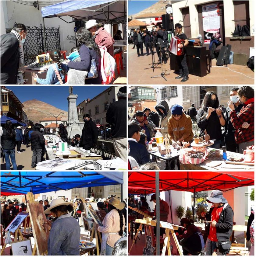Facultad de Artes de la UATF mostró su creatividad en expo