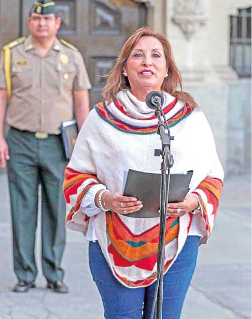 Perú: Presidenta  descarta adelanto  de elecciones
