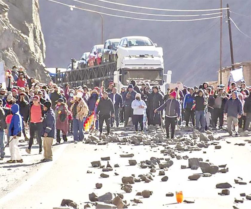 Denuncian “infiltrados”  bolivianos en protestas de Jujuy y apuntan a Evo