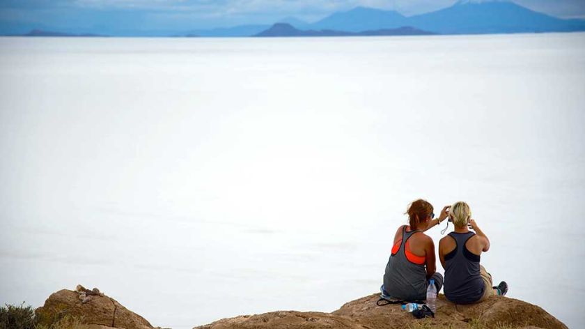 Pese al frío de invierno, turistas siguen llegando a visitar el sudoeste potosino