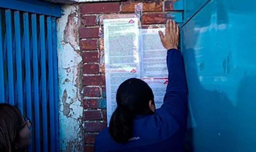 Alcaldía notifica oficialmente el desalojo a comerciantes de la Chuquimia