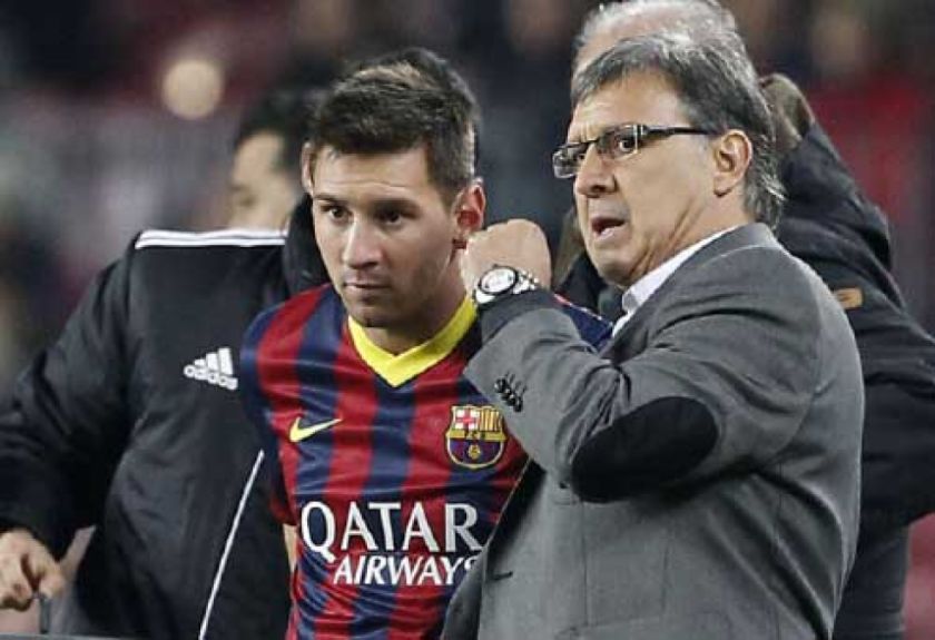 Martino, Messi y Busquets, una conexión Miami