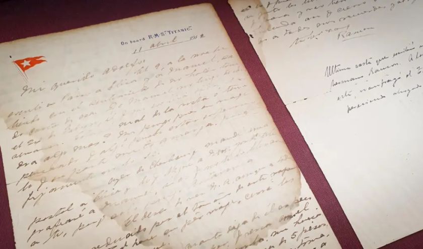Una carta enviada desde el Titanic por un pasajero uruguayo es subastada en Montevideo