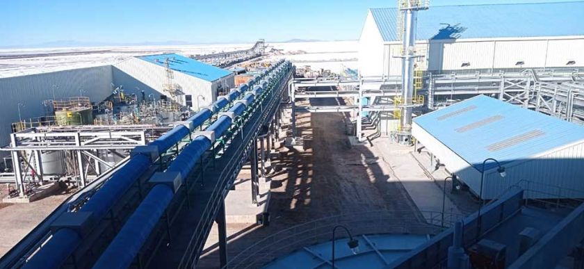 La planta industrial de carbonato  de litio inicia actividad en agosto