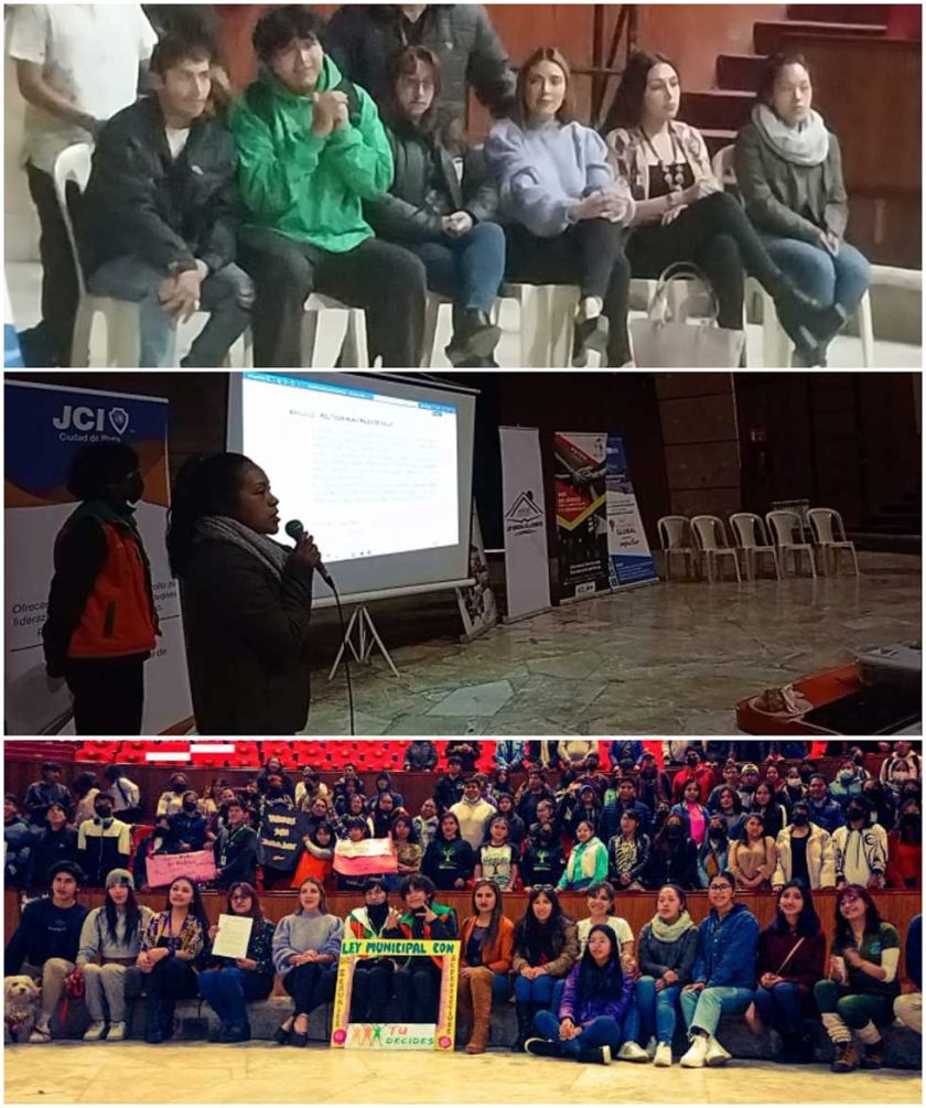 Cumbre entrega proyecto para la ley de la juventud