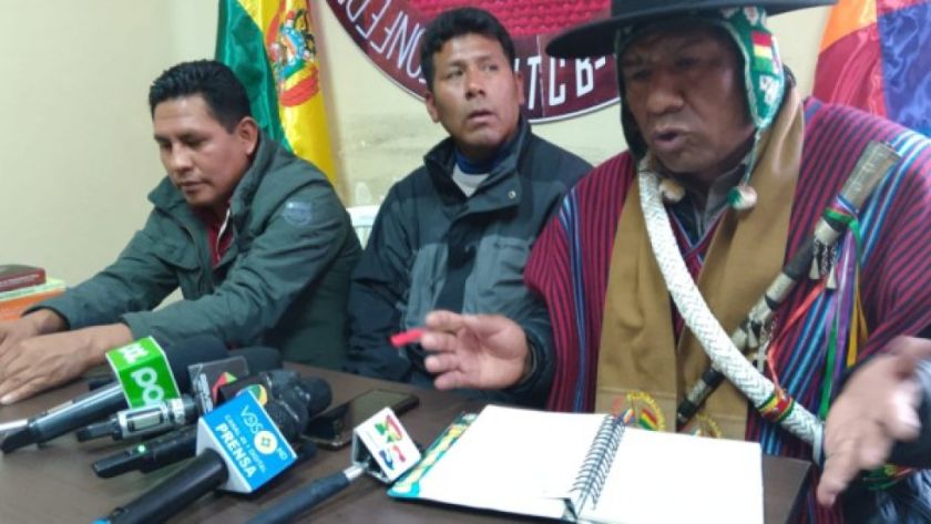 Csutcb: Arce ha tomado el camino del golpismo y la soberbia, ya no representa a los indígenas