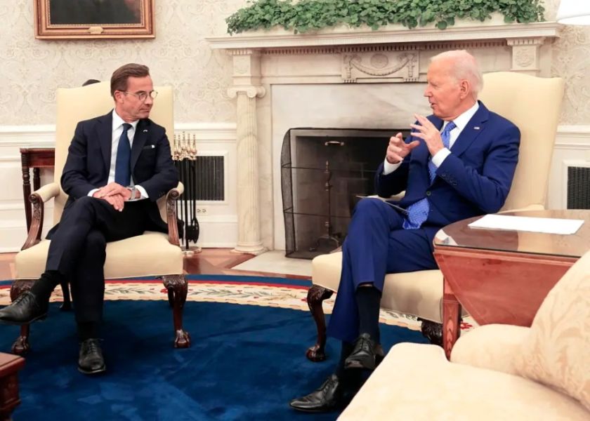 Biden reafirma su apoyo a la entrada de Suecia a la OTAN: “Lo espero con ansia”