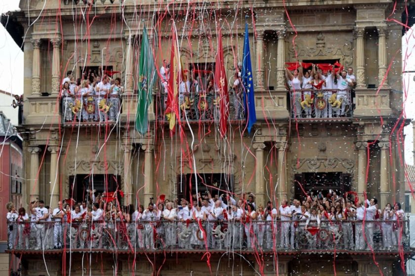 Arrancan los Sanfermines 2023 “más rojillos” con Osasuna como protagonista del chupinazo