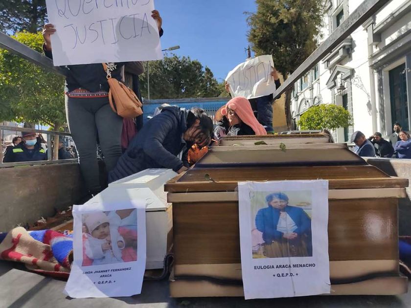 Los comunarios amenazan con matar al autor de doble crimen