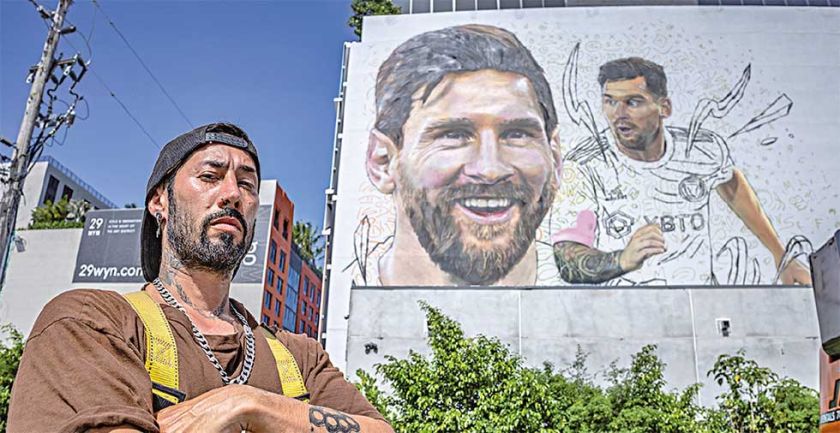 Un mural para Leo Messi