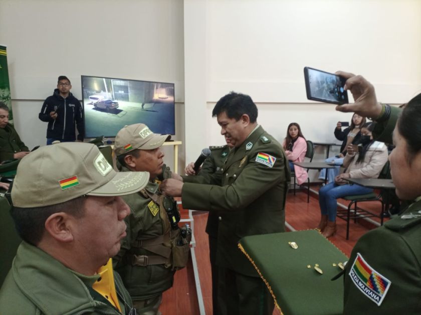 Policía en Potosí reconoció a los efectivos de Diprove que desarticuló a banda delictiva