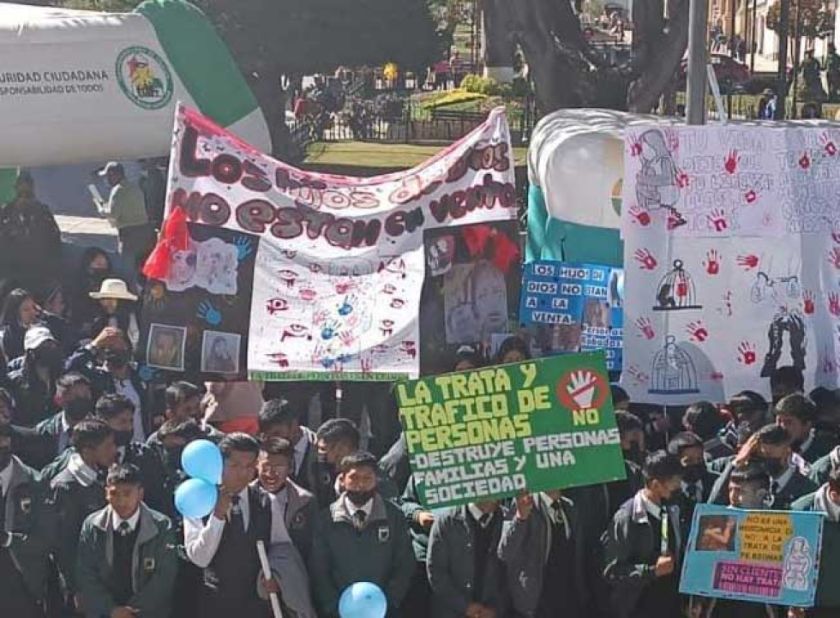 Gran marcha "Unidos contra la trata de personas"
