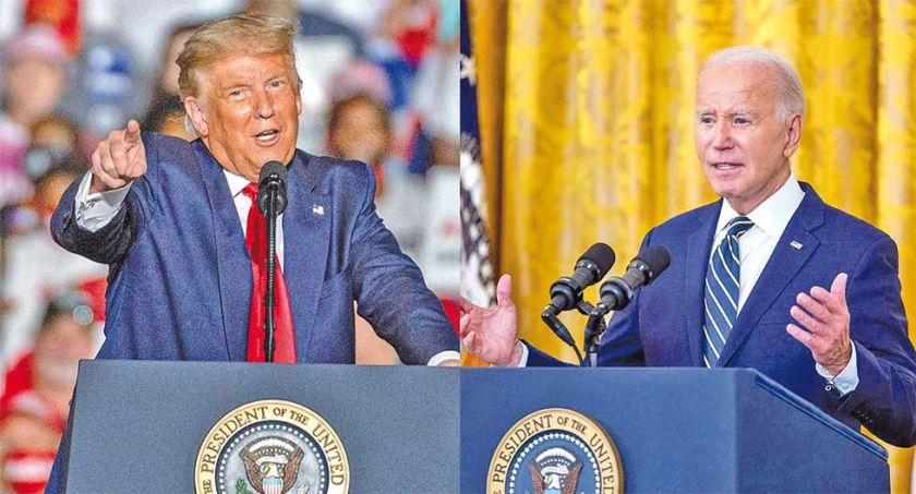 Biden y Trump, empatados de cara a las presidenciales