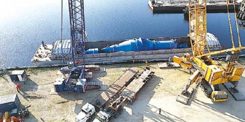 Llega reactor para reducción de hierro a planta de Mutún