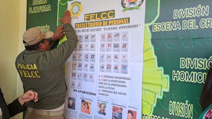 La Paz: De 53 personas desaparecidas en un mes, se encontró a 48 y cinco siguen buscadas