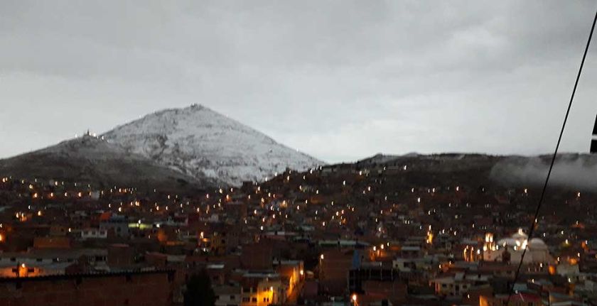 Ante nevada y resfríos, el horario de invierno rige una semana más en Potosí