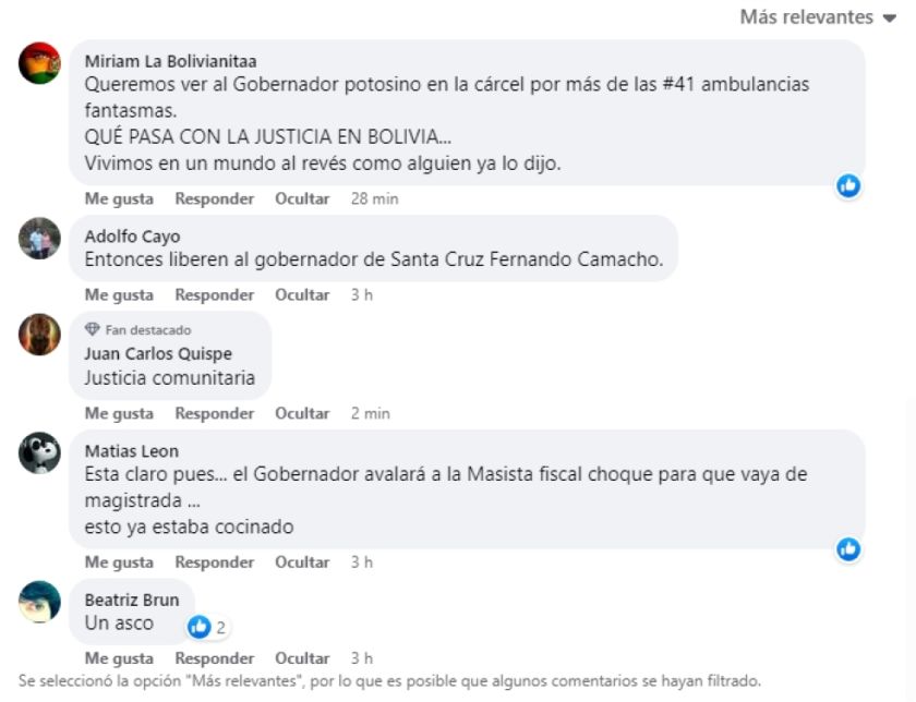 Lectores critican decisión de la justicia sobre el caso de las 41 ambulancias