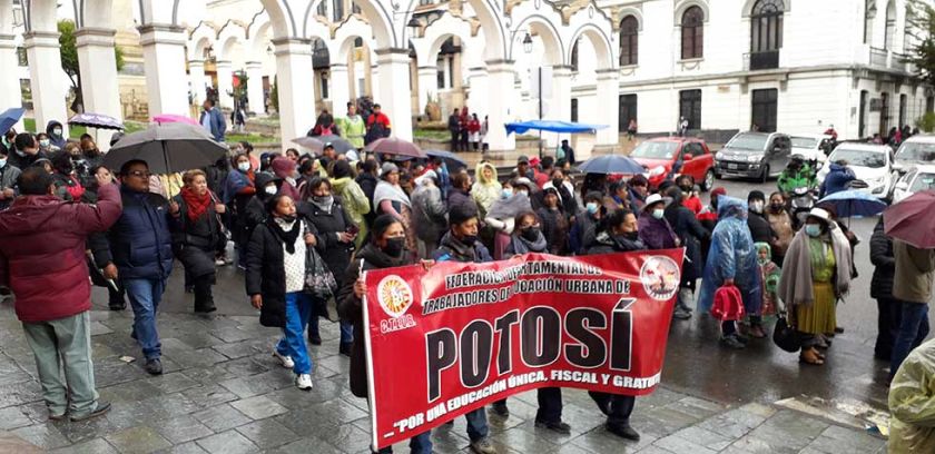 El magisterio urbano se alista para retomar las protestas por pliego