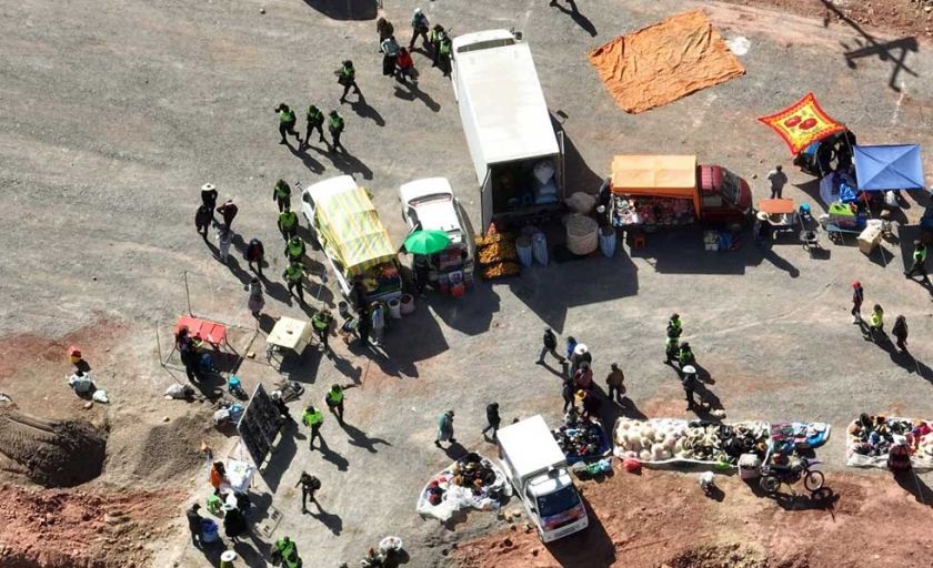 Policía despliega gran contingente policial para resguardar la seguridad