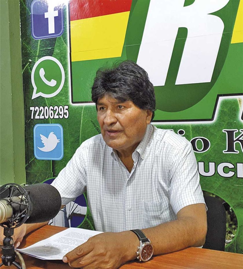 Evo Morales reclama plan por caída del gas