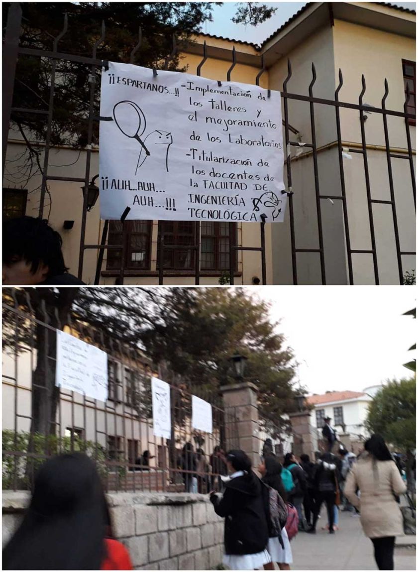 La Facultad Tecnológica toma edificios de la UATF