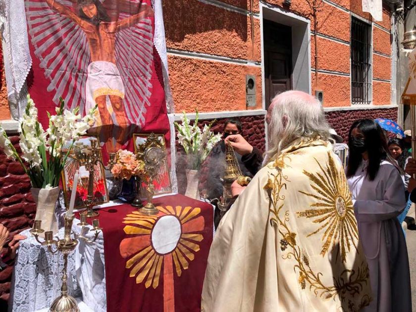 Potosí vivió la procesión de Corpus Chico con fe y devoción de las familias