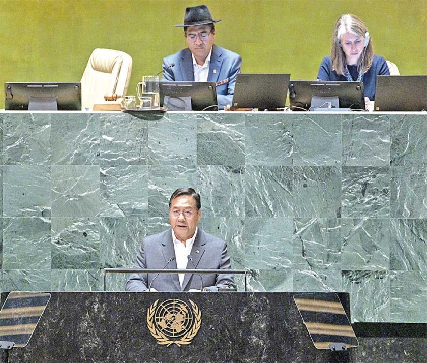 Arce plantea nuevo orden en base a la paz mundial