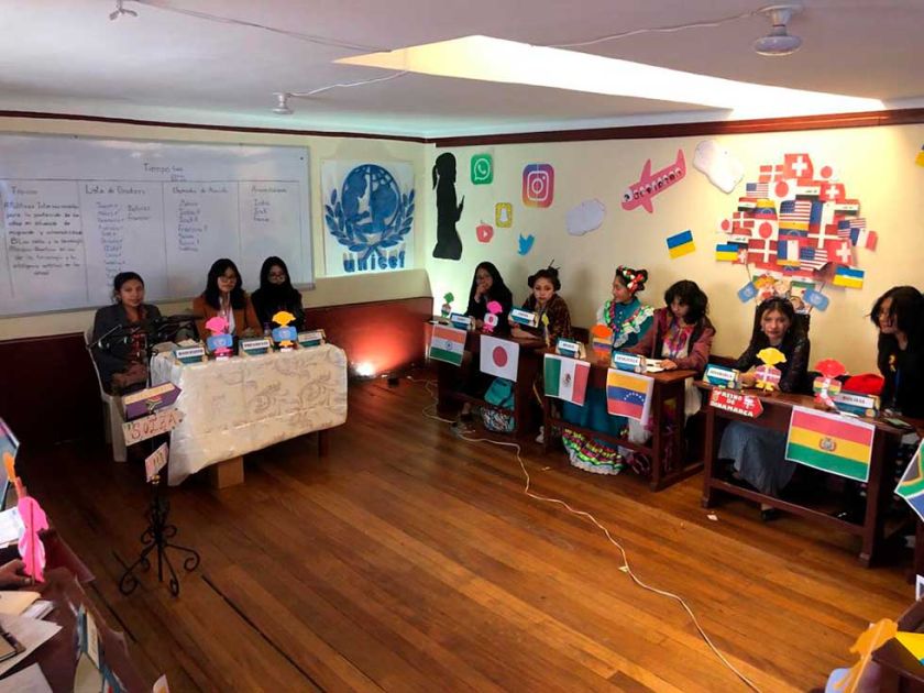 Estudiantes aplican valores de Naciones Unidas en encuentro