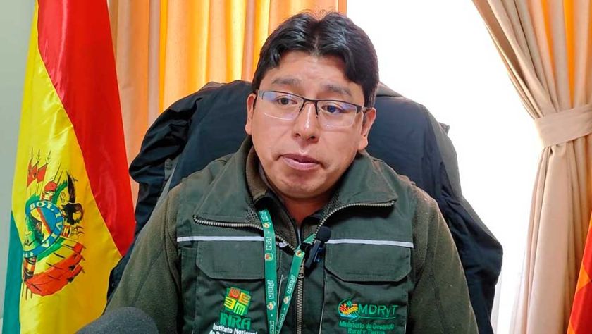 INRA Potosí apunta a concluir el saneamiento de tierras este año