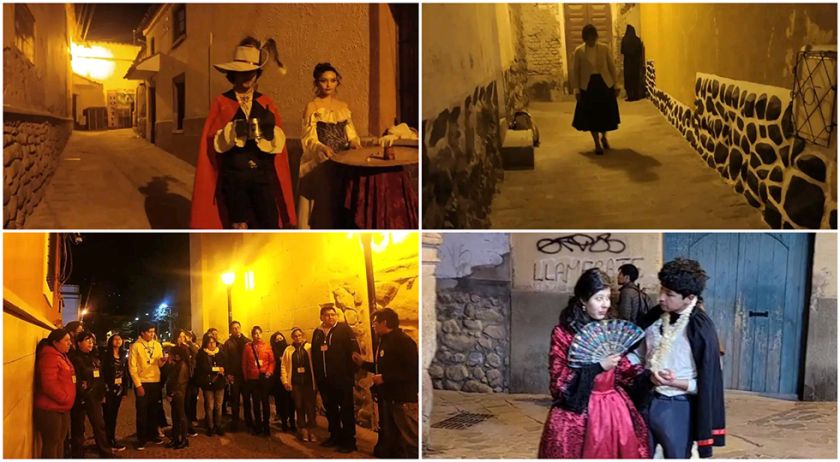 Se vivió "Noche de Relatos y Enigmas" en el centro histórico de la Villa Imperial