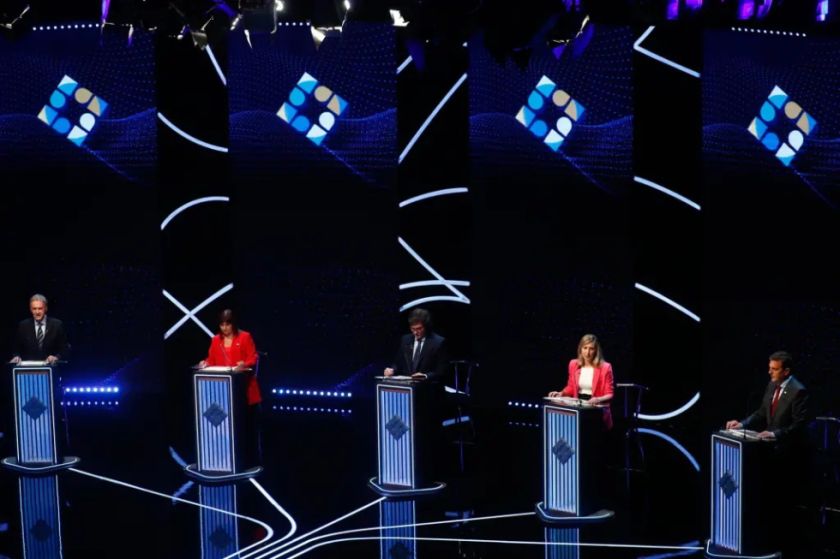 Los candidatos argentinos protagonizan duros cruces sobre política laboral y productiva
